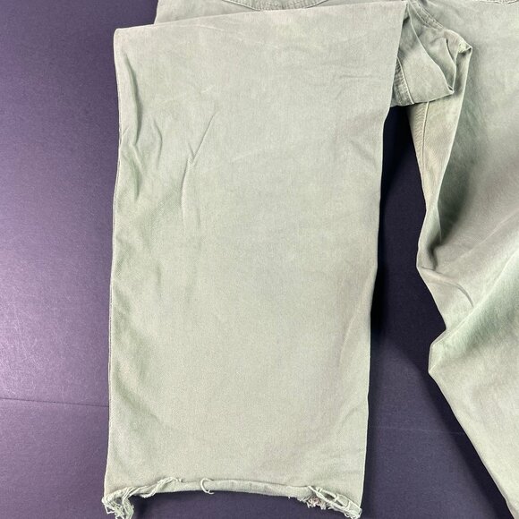 Mother Pants Women 26x24* High Rise Private Green Patch Pocket Ankle Fray Tag 24 - Picture 11 of 16
